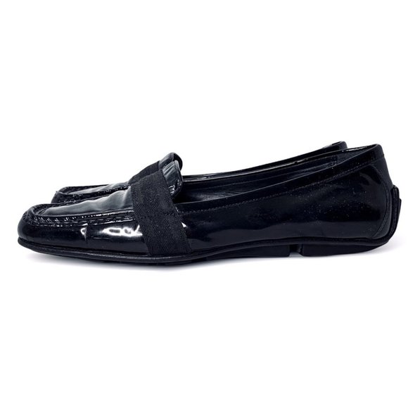 Gucci Shoes - GUCCI DESIGNER BLACK PATENT LEATHER LOAFERS